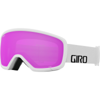 Giro Stomp Flash Goggle, white wordmark, amber pink S2