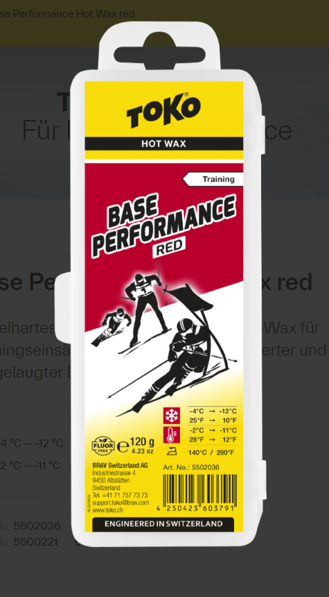 Toko Base Performance Red, 120g