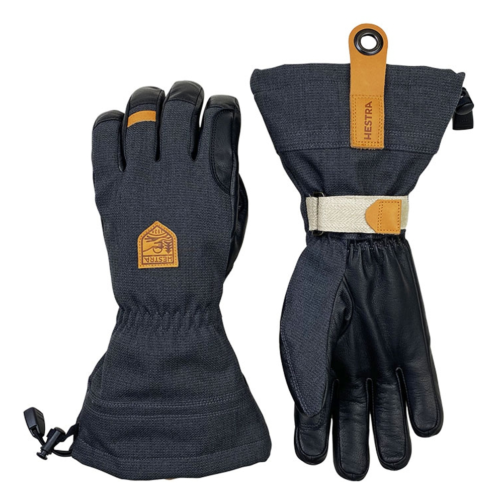 Hestra Army Leather Patrol Gauntlet, charcoal/black, 8