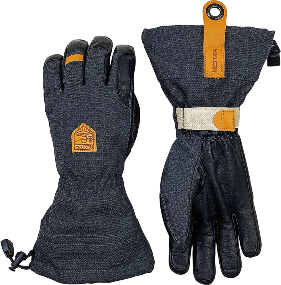 Hestra Army Leather Patrol Gauntlet, charcoal/black, 9