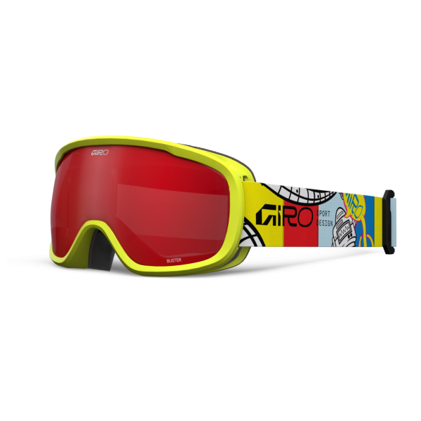 Giro Buster Flash Goggle, yellow robot amber scarlet S2