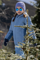 Rukka Marlo Kinder Skijacke, mit Sherpa Futter, faded denim, 116