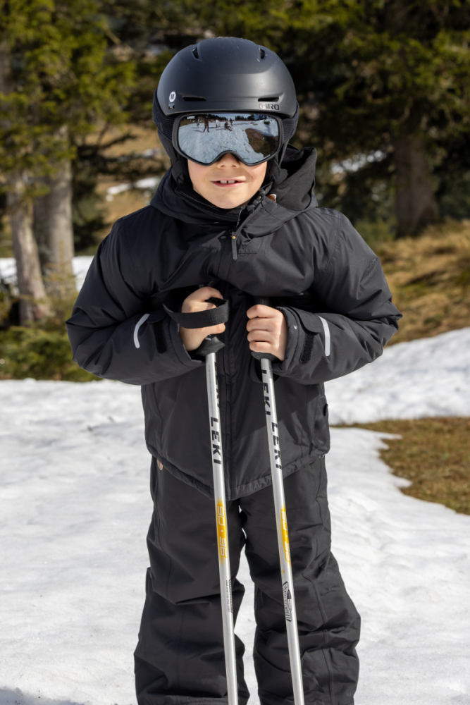 Rukka Marlo Kinder Skijacke, mit Sherpa Futter, black, 116