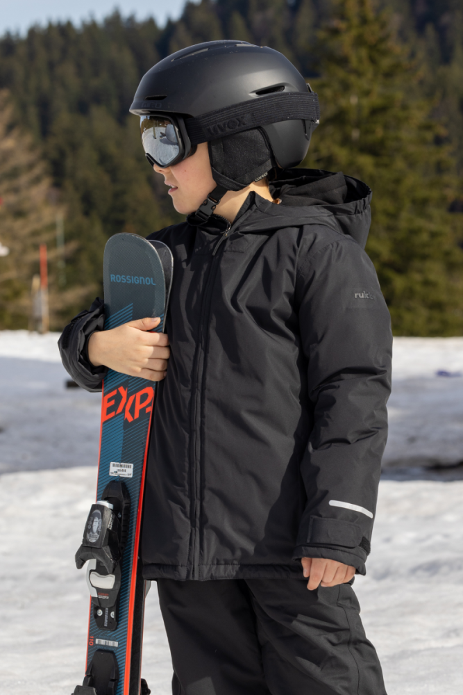 Rukka Marlo Kinder Skijacke, mit Sherpa Futter, black, 116