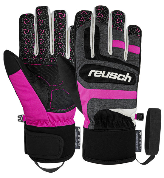 Reusch Chris R-TEX® XT Junior, grey mel./kn.pink