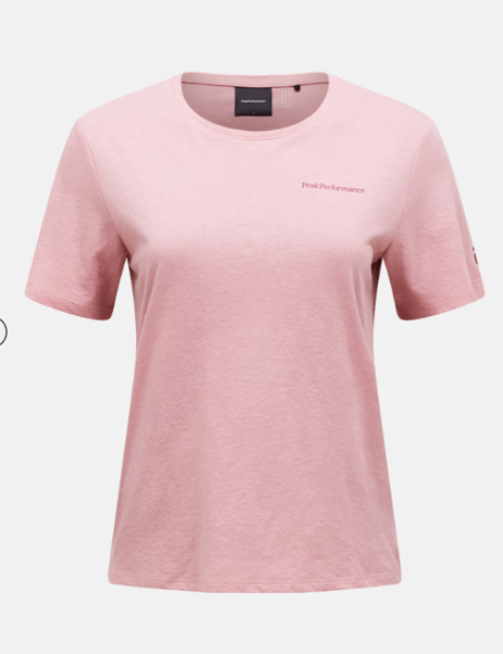 Peak Performance Explore Logo Tee Damen , WARM BLUSH