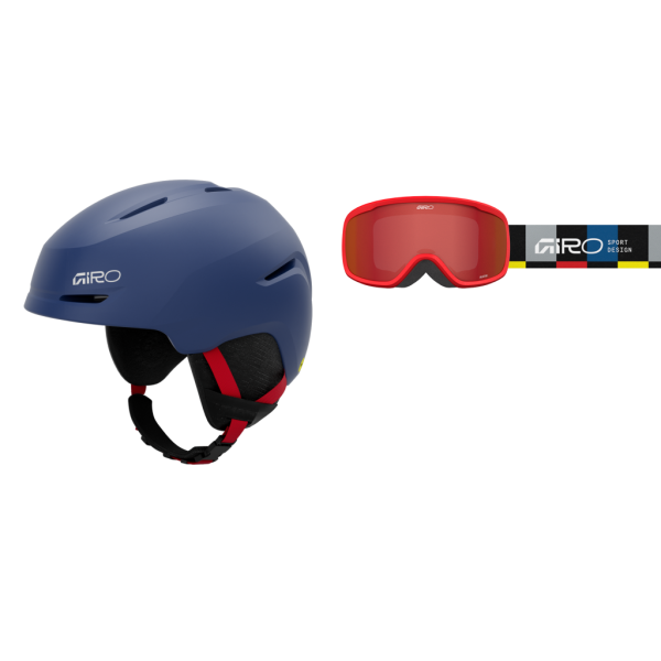 Giro Spur Combo Pack, matte blue/red
