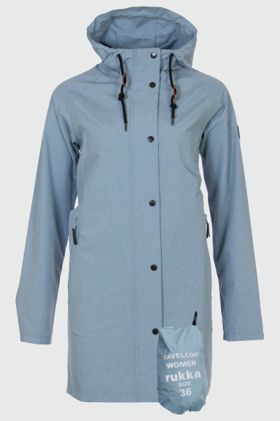 rukka Travelcoat Damen Regenmantel, faded denim