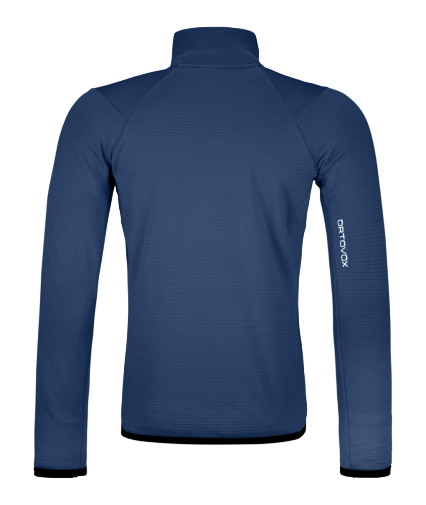 Ortovox FLEECE GRID JACKET M, blue nunatak, XL