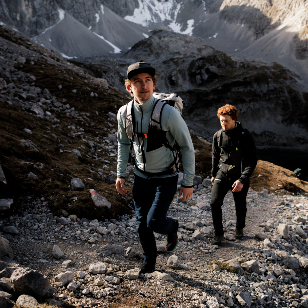 Ortovox FLEECE GRID JACKET M, blue nunatak, XL