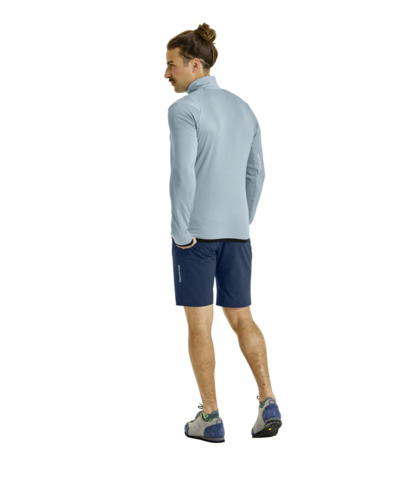 Ortovox FLEECE GRID JACKET M, blue nunatak, XL