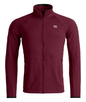 Ortovox Fleece Light Grid Jacket M, red malbec, L