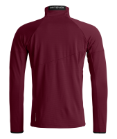 Ortovox Fleece Light Grid Jacket M, red malbec, L