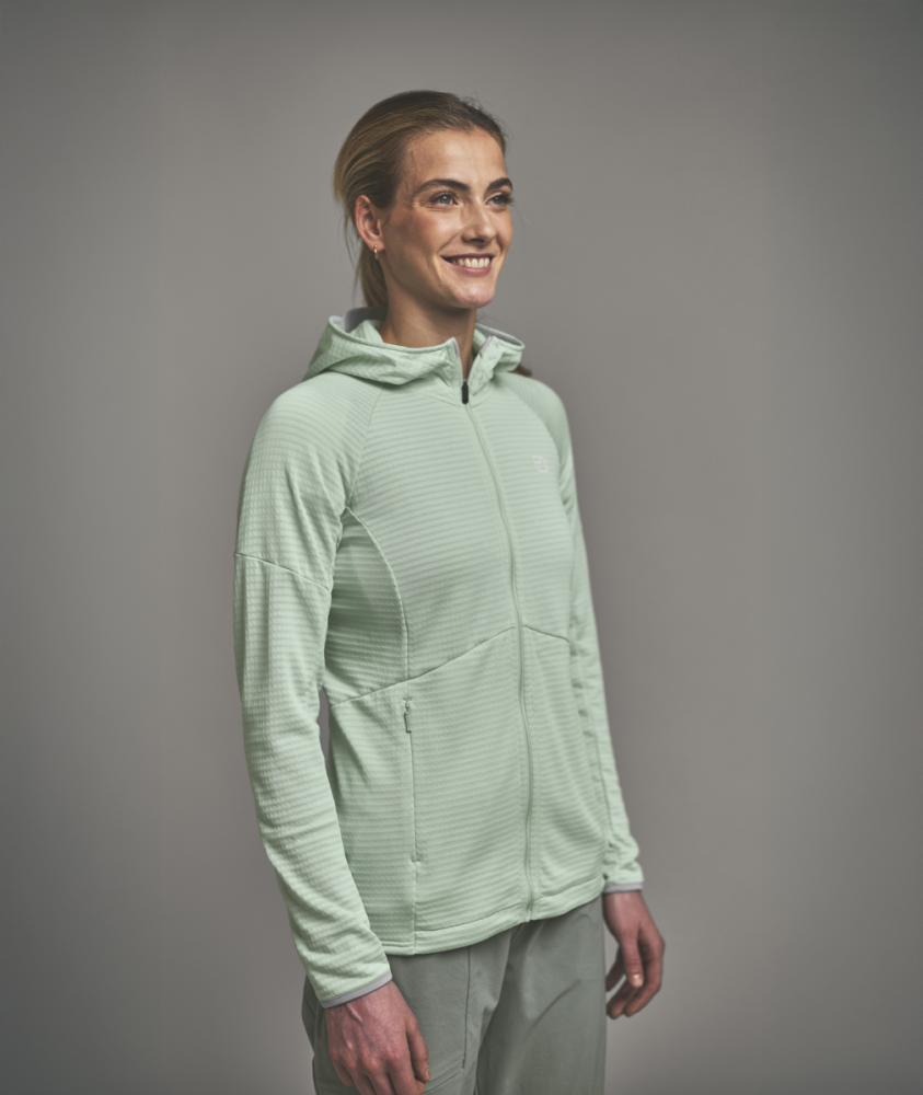 Ortovox Fleece Light Grid Hoody W, dawn rose, M