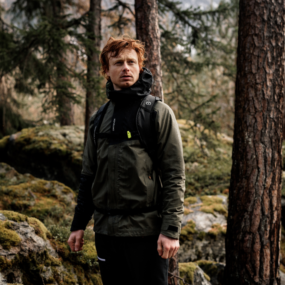 Ortovox Seceda 3l Jacket M,  red malbec, L