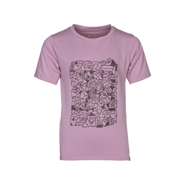 Rukka Rafi Funktions T-Shirt Kinder, mauve shadows, 128