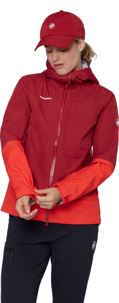 Mammut Alto Guide HS Hooded Jacket Women, dark red- red