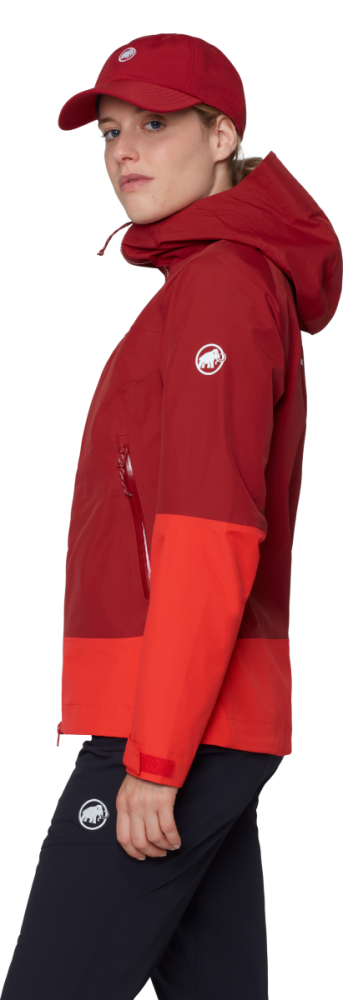 Mammut Alto Guide HS Hooded Jacket Women, dark red- red