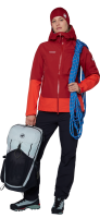 Mammut Alto Guide HS Hooded Jacket Women, dark red- red