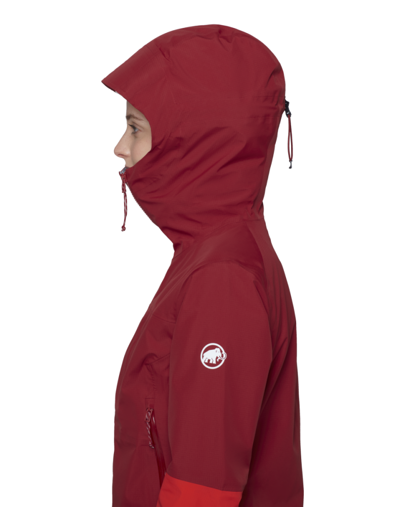 Mammut Alto Guide HS Hooded Jacket Women, dark red- red