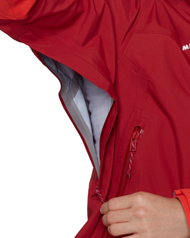 Mammut Alto Guide HS Hooded Jacket Women, dark red- red