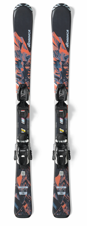 Nordica TEAM AM FDT / JR 4.5 FDT, SCHWARZ-ROT-BLAU, 110cm