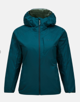 Peak Performance Freelight Reversible Insulated Hood Jacket Damen , PONDEROSA PINE/Green Valley