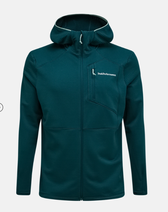 Peak Performance Trail Polartec® Power Grid™ Zip Hood Herren , PONDEROSA PINE, L