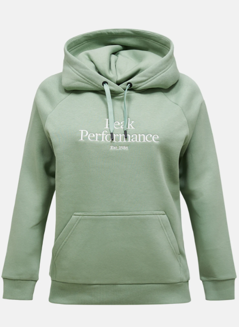 Peak Performance Original Hood Damen , Green Valley/OFFWHITE