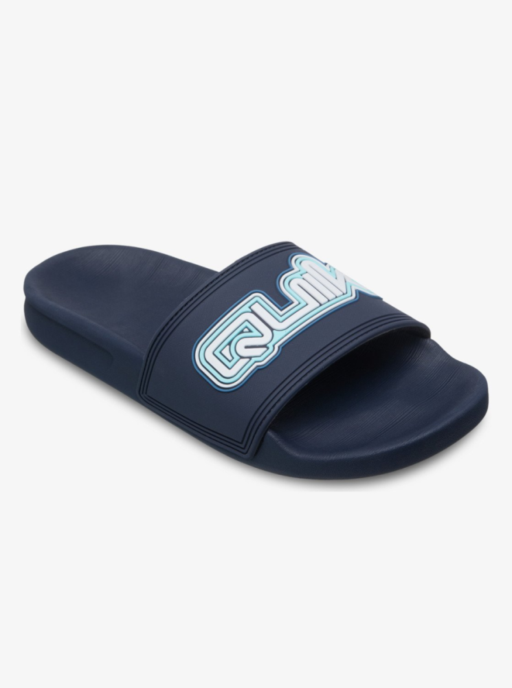 Quiksilver Rivi Wordmark Slide Ii Youth, Dark Navy, 4(36)