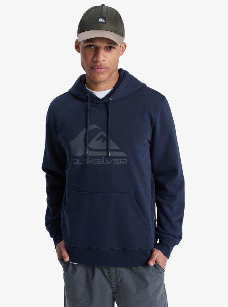 Quiksilver Comp Logo Hoodie, Dark Navy, S