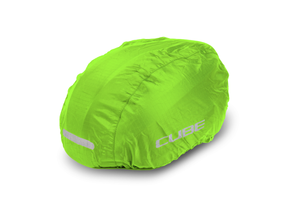 Cube Helm Regenüberzug green S/M