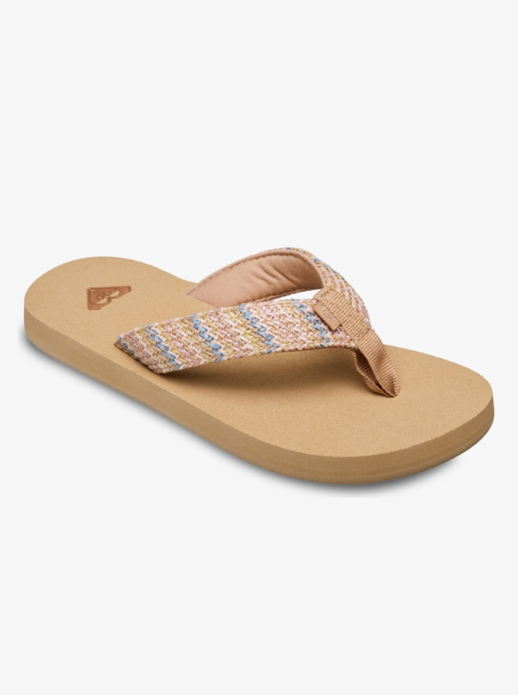 Roxy Rg Porto Raffia, Blue/brown/white, 30