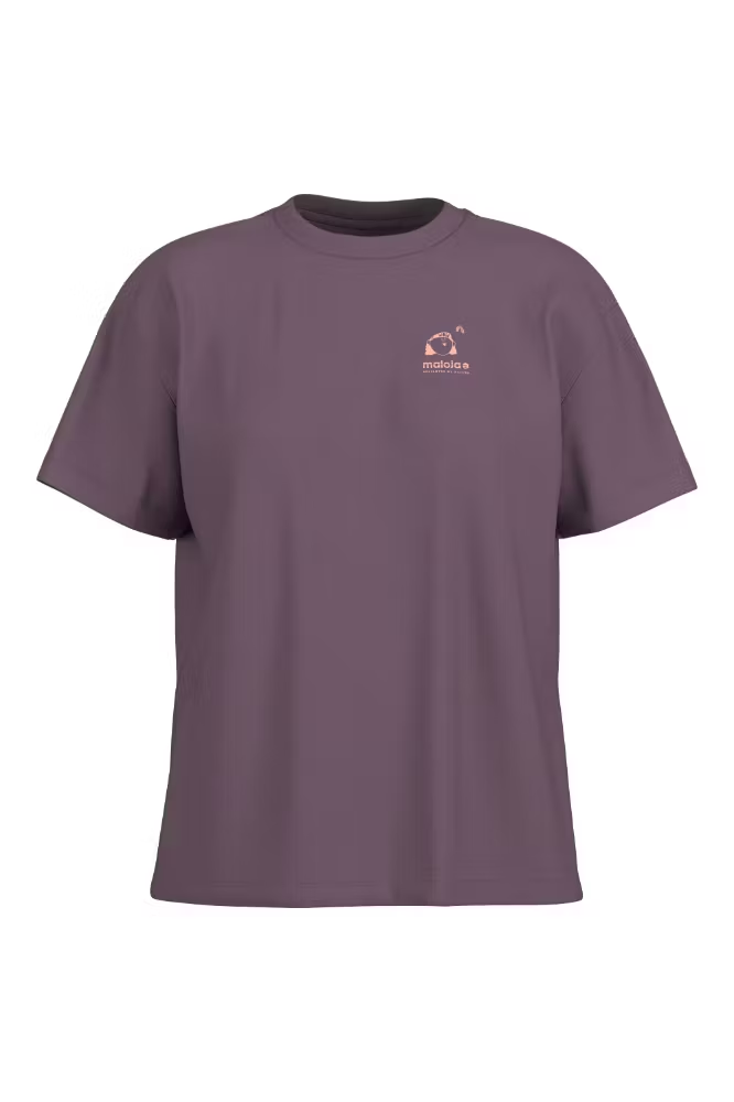 Maloja KavangiM. Organic Cotton Tee, stormy lilac, Grösse L