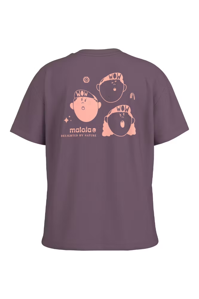 Maloja KavangiM. Organic Cotton Tee, stormy lilac, Grösse L