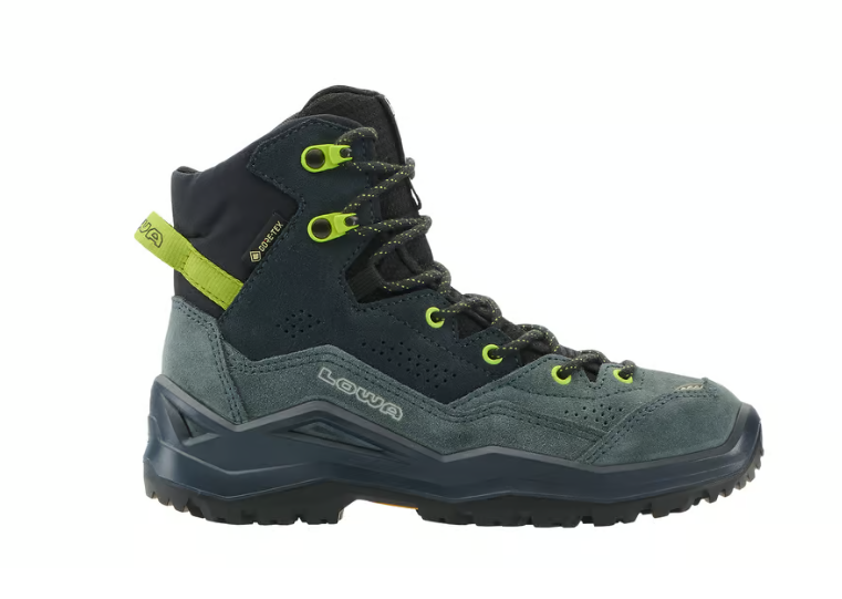 Lowa WANDAX GTX MID JR, dunkelpetrol/limone, 31