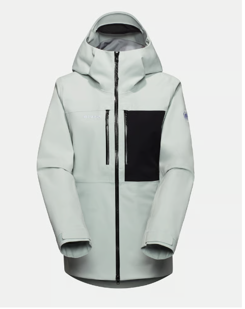 Mammut Stoney HS Hooded Jacket Women, silver sage-black, M