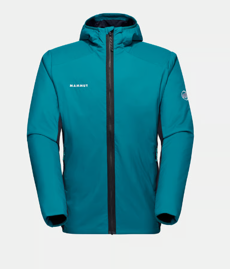 Mammut Rime Light IN Hybrid Hooded Jacket Men, deep teal-black