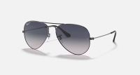 Ray Ban Aviator Large Metal, Gunmetal, Blue Gradient Grey Polar, 58