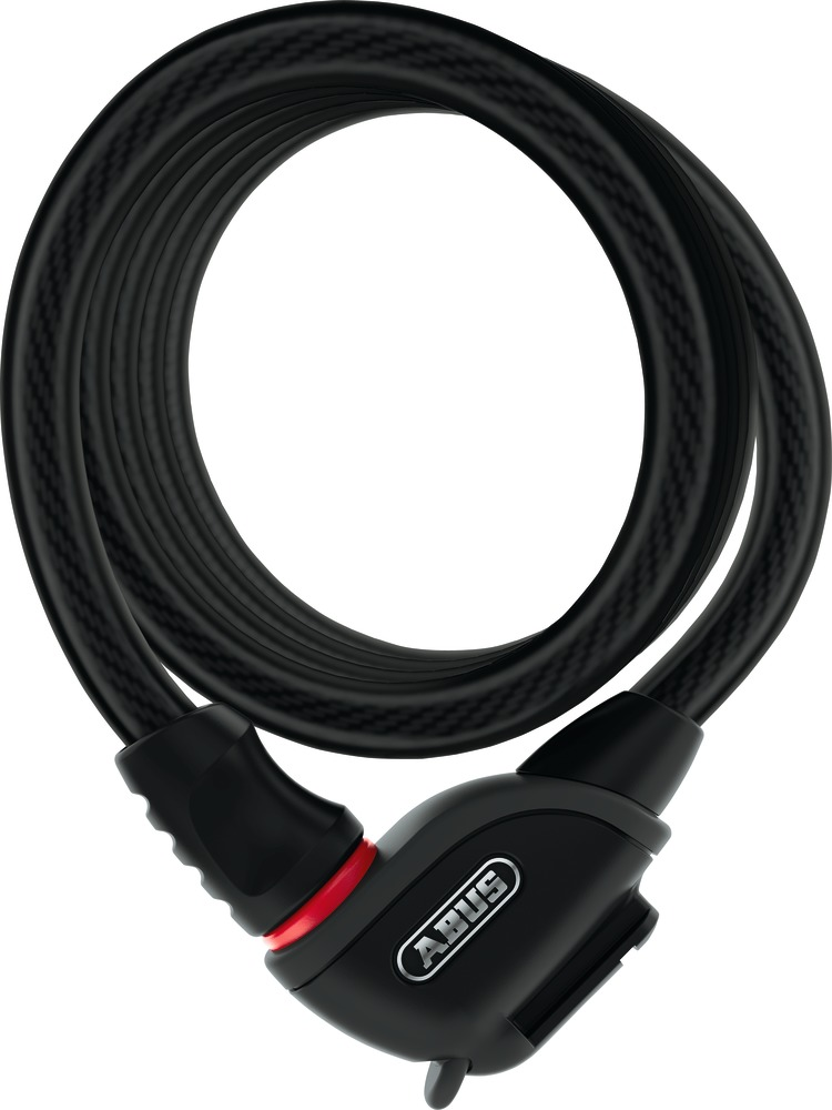 ABUS Spiralkabelschloss Phantom 8950/180 mit Halter TexFL schwarz