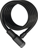 ABUS Spiralkabelschloss Booster 6512K/180 mit Halter SCMU 6K schwarz