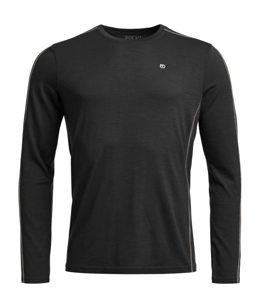 Ortovox 185 ROCK'N'WOOL LONG SLEEVE M, black raven