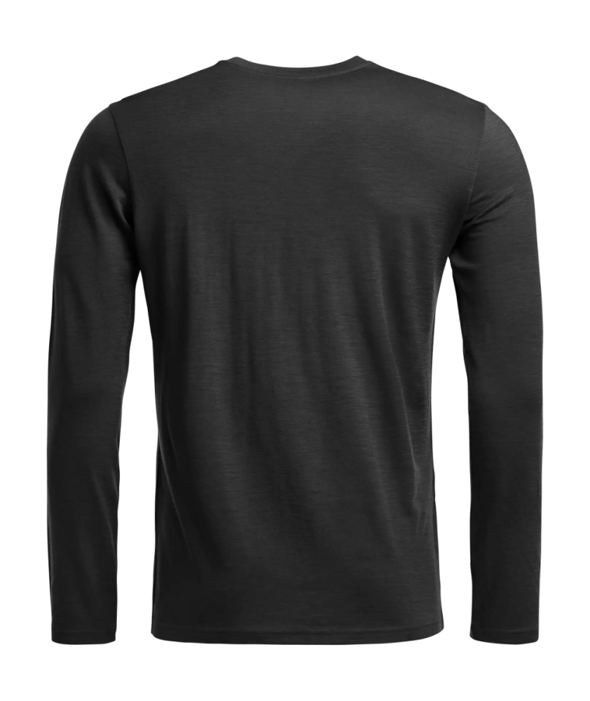 Ortovox 185 ROCK'N'WOOL LONG SLEEVE M, black raven
