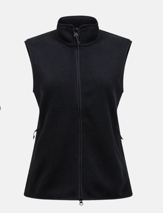 Peak Performance W NatureRush Pile Vest-BLACK, L