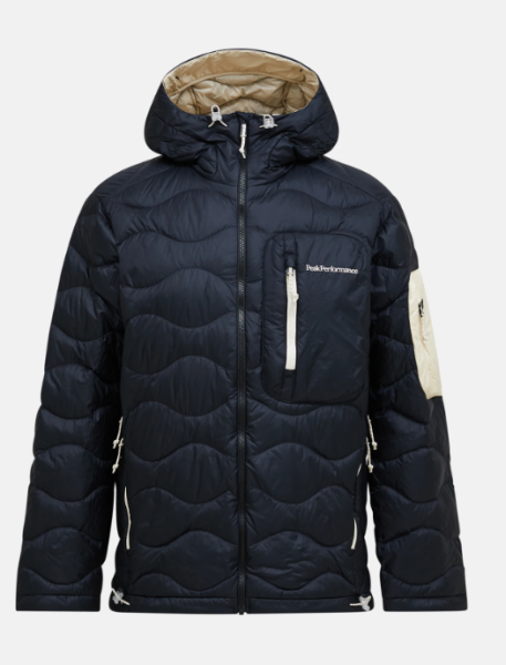 Peak Performance M Helium Utility Down Hood, BLACK/SAND FOG