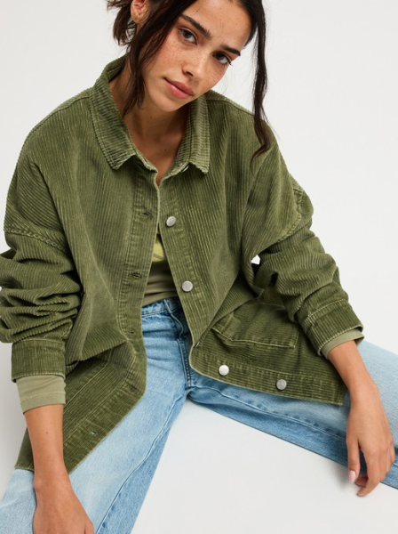 Roxy Kick Back Washed Cord, winter moss