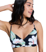 Roxy Pt Essentials Wrap Bra, dutch blue flower soul, M