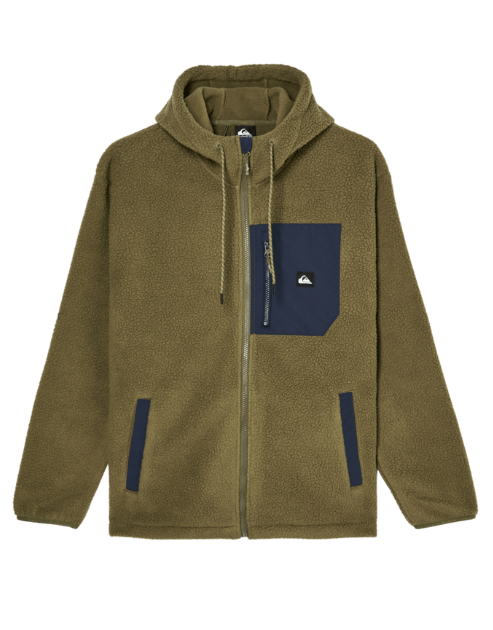 Quiksilver Clean Coast Fz Hood, grape leaf, Large