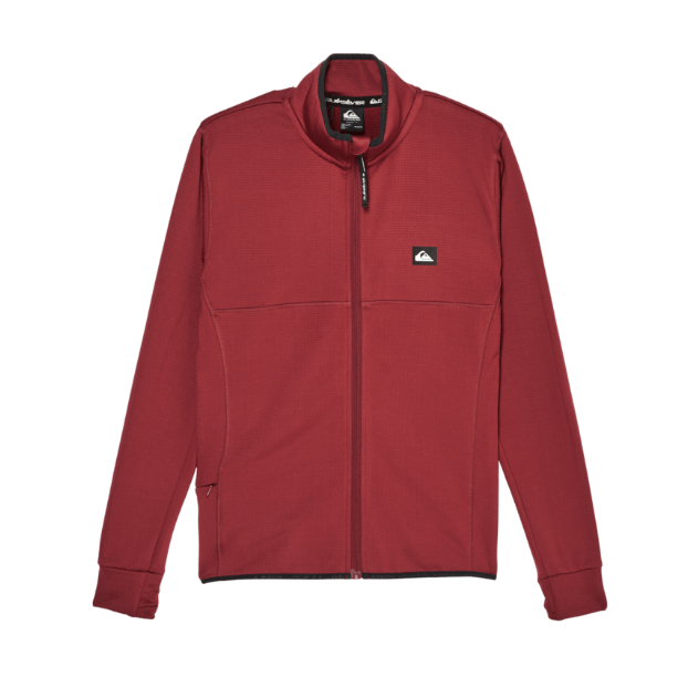 Quiksilver Steep Point Fz Fleece, oxblood red, Large