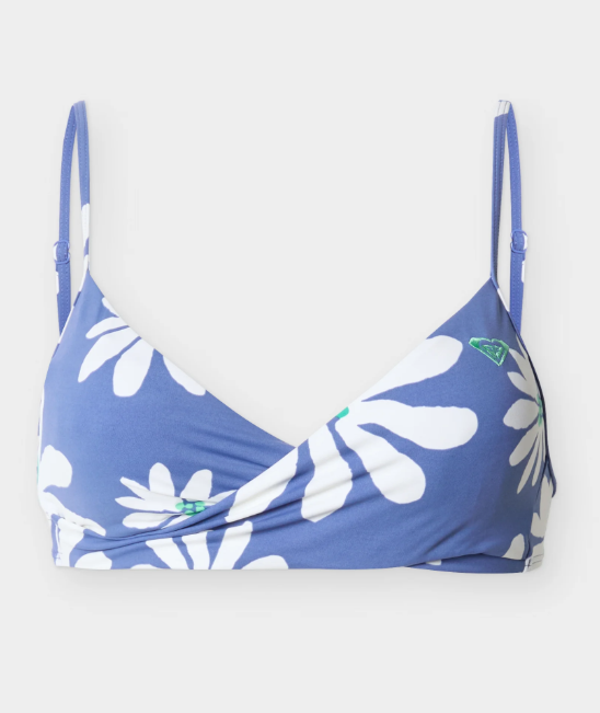 Roxy Pt Essentials Wrap Bra, dutch blue flower soul, M